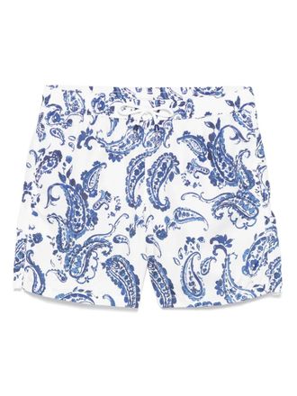 Rosi Collection paisley-print swim shorts - men - Polyester - L - White