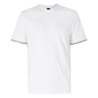 HUGO BOSS Hugo, T-Shirts, male, White, Size: 2XL Thompson 04 Cotton-jersey T-shirt