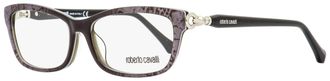 Roberto Cavalli Snakeskin-Textured Acetate Eyeglasses - Gray