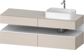 Duravit Qatego Consola Mueble Bajo Lavabo, 2 Extensiones, 2 - Duravit