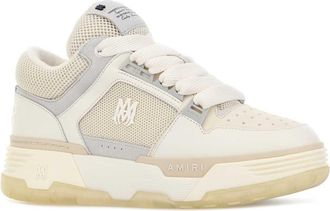Amiri Mens White Mesh And Leather Ma-1 Sneakers Alabaster