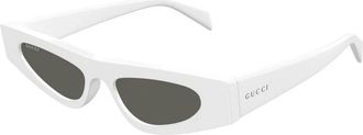 Gucci Authentieke Stijlvolle Brillen- Premium Kwaliteit! - Dames - Zonnebrillen - Wit - 51 MM - Accessoires