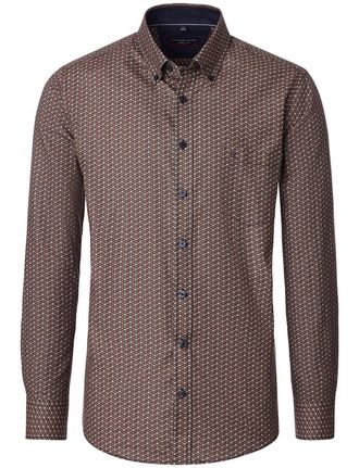 Casamoda casual overhemd Casa Moda bruin