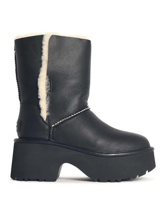 UGG Classic Esmee Black Leather Boots
