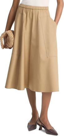 Vince Pocket Full Skirt In Barley