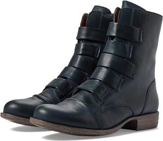 Miz Mooz Womens Miz Mooz Leighton Size B Ocean Leather Side Zipper Boots VER1496