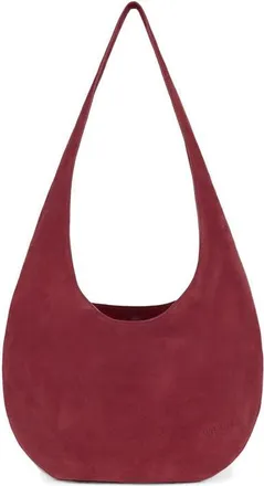WE-AR4 The H Leather Hobo Bag in Maroon at Nordstrom