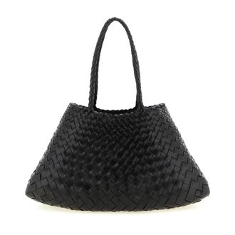 Dragon Diffusion Gevlochten Leren Shopper - Dames - Tassen - Zwart - Maat: ONE Size Leer