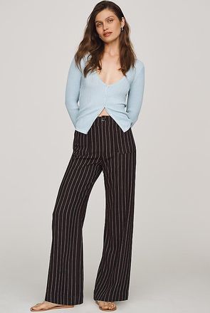 Maeve Colette Linen Stretch Wide Leg Pants by Maeve