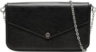 Louis Vuitton Pre-owned Pochette Felicie - Dames - Vintage Schoudertas - Zwart - ONE Size - Leer - Vintage
