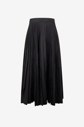 Balenciaga Plissierter Midirock in Knitteroptik