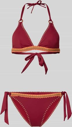 Banana Moon Banana Moon Bikini mit H&auml;kelspitze in Bordeaux, Gr&ouml;&szlig;e XXL