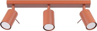 Sollux Lighting Design Deckenlampe Ring 3-Flammig (linear), Ockerrot