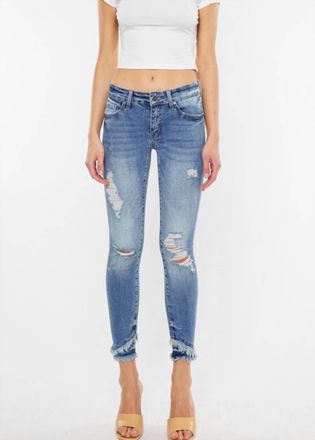 Kancan Olivia Jeans In Medium Stone Wash