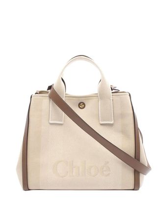Chloé 2010-2025 Canvas Carry satchel - women - Canvas - One Size - Brown