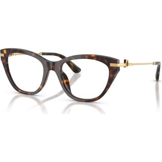 Dolce & Gabbana 51mm Butterfly optical glasses in Tortoise at Nordstrom