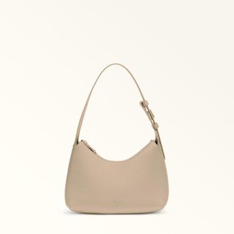 Furla Febe Borsa A Spalla S Taupe Marrone Pelle Di Vitello Sidney Donna