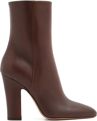 PARIS TEXAS 100mm Lavinia heel ankle boots - women - Calf Leather/Calf Leather/Calf Leather - 37.5 - Brown
