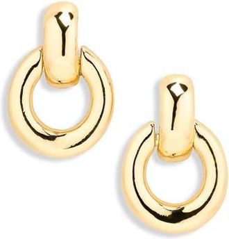 Nordstrom Rack Demi Fine Doorknocker Drop Earrings in Gold at Nordstrom Rack