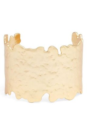 Karine Sultan Molten Cuff Bracelet in Gold at Nordstrom