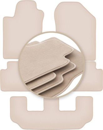 OEM Alfombrillas Beige Premium Para Toyota Corolla Verso Ii 7 Plazas 2004-2009