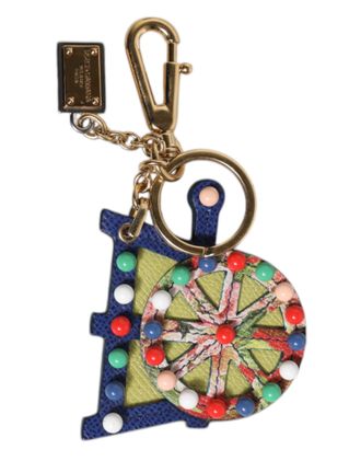 Dolce & Gabbana Womens Dg Ferris Wheel Keychain - Navy