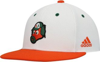 adidas Mens adidas White Miami Hurricanes On-Field Baseball Fitted Hat at Nordstrom, Size 7 5/8