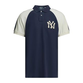 Polo Ralph Lauren Tops, Heren, Blauw, L, Katoen, New York Yankees Poloshirt