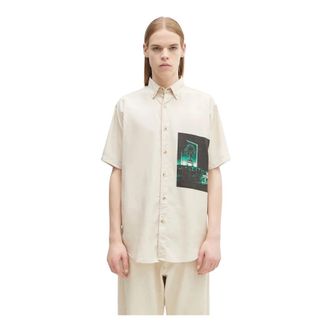 Aries Hombre, Camisas, Beige, Talla: M