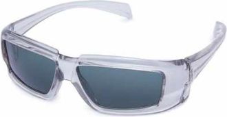 Rick Owens Transparante Zilveren Zonnebril - unisex - Zonnebrillen - Grijs - ONE Size - Nylon - Accessoires