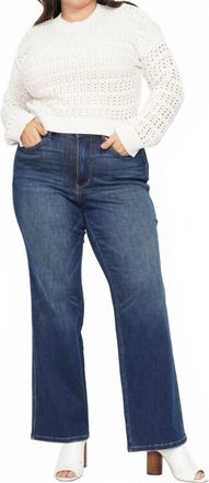 Judy Blue High Waist Tummy Control Classic Straight Jeans - Plus In Dark Wash