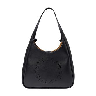 Stella McCartney Tassen, Dames, Zwart, ONE Size, Polyester, Kleine Hobo Tote Alter Mat