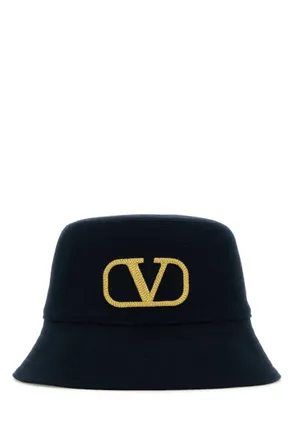 Valentino Garavani Midnight blue cotton bucket hat