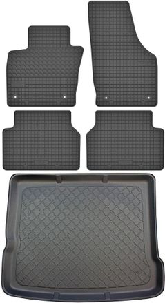 OEM Juego De Alfombrillas De Goma Para Coche Y Alfombrilla Para Maletero Para Audi Q3 I Suv (de Agosto De 2011 A Junio De 2018)