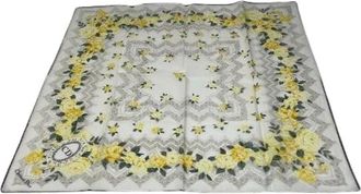 Dior Pre-owned Scarves, female, White, Size: ONE SIZE Pre-owned Silk Scarf