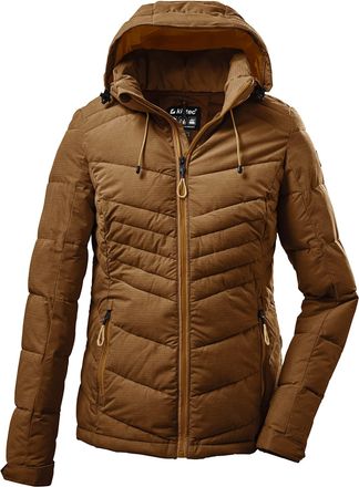 Killtec Killtec Womens Kow 149 Wmn Qltd Jckt Quilted Jacket with Zip-Off Hood, Dark Curry, 40