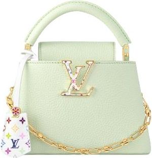 Louis Vuitton Green Taurillon Capucines Mini - Full set, packaging And Reciept