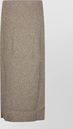 Circus Hotel viscose midi straight skirt