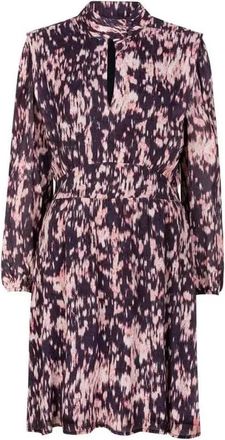 Dante6 Geprinte Korte Jurk - Dames - Korte kleedjes - Veelkleurig - XS - Chiffon - Kleedjes