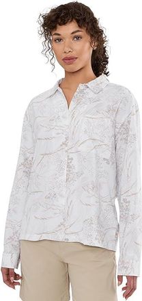 Royal Robbins Expedition III Long Sleeve Womens Clothing White Meadow Print : XS, Polyester