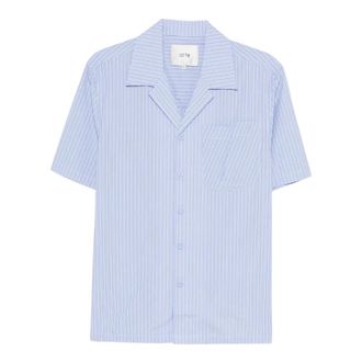 Arte Fold Pocket Shirt - Heren - Korte mouwen Overhemden - Blauw - L - Katoen - Overhemden
