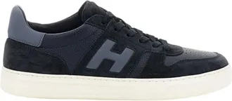 Hogan Blue Leather Suede Inserts Sneakers
