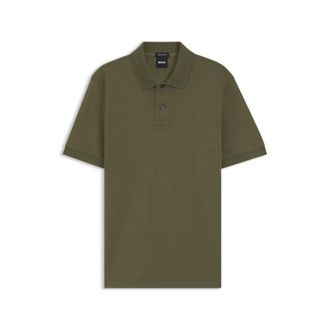 BOSS Pallas polo shirt in cotton piqu&eacute; with embroidered logo