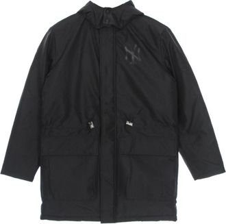 New Era MLB Team Logo Parka Jas Zwart - Heren - Parka Jassen - Zwart - L - Polyester - Jassen