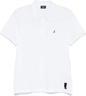 Fendi cotton polo shirt - White