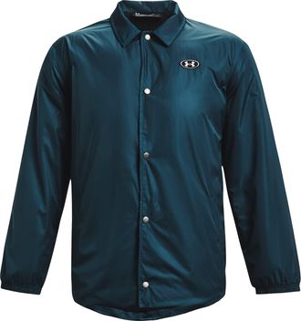 Under Armour Mens Originators Coach Jacket Long Sleeve Blue M