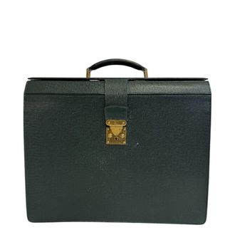 Louis Vuitton Taiga Green Taiga Leather Briefcase (Pre-Owned)