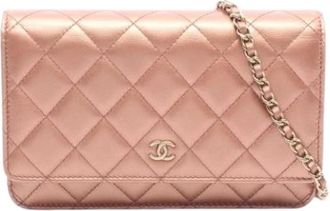 Chanel Pre-owned Vintage Cross Body Bag - Dames - Vintage Schoudertas - Roze - ONE Size - Leer - Vintage