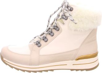 Ara Schn&uuml;rstiefelette Osaka - Dames - Schoenen - Beige - Maat: 39 EU Leer