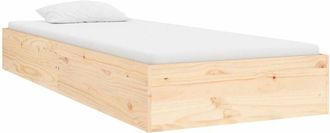 vidaXL Estructura cama individual sin colchón madera maciza 75x190 cm vidaXL